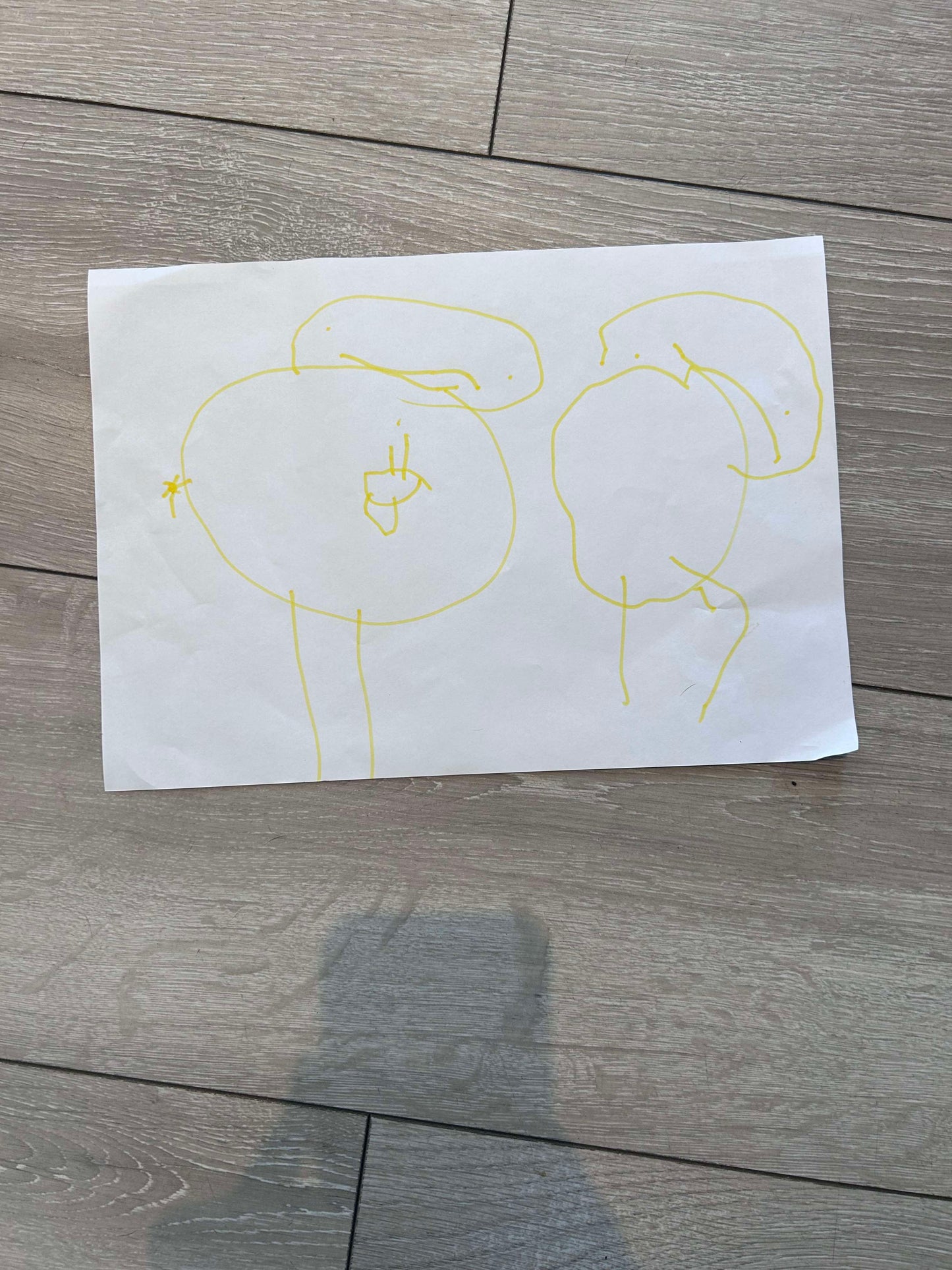 Skærebræt med graveret tegning