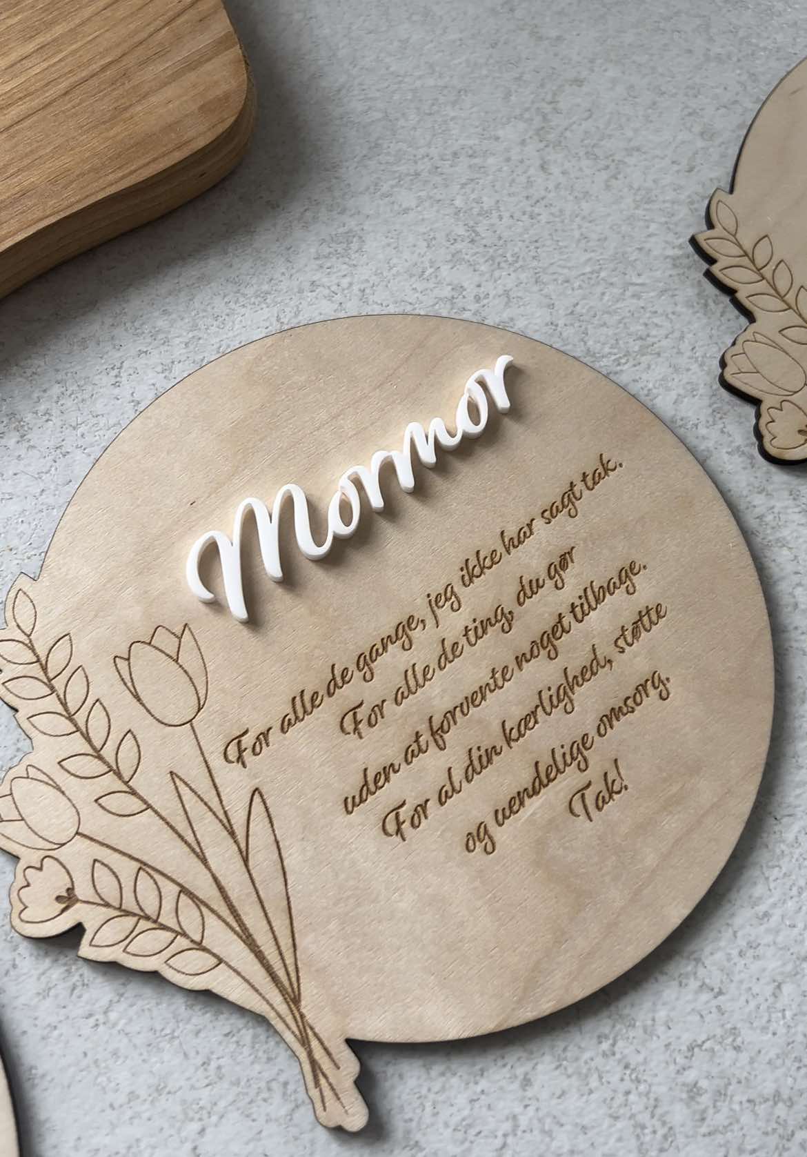 Blomsterplatte mormor