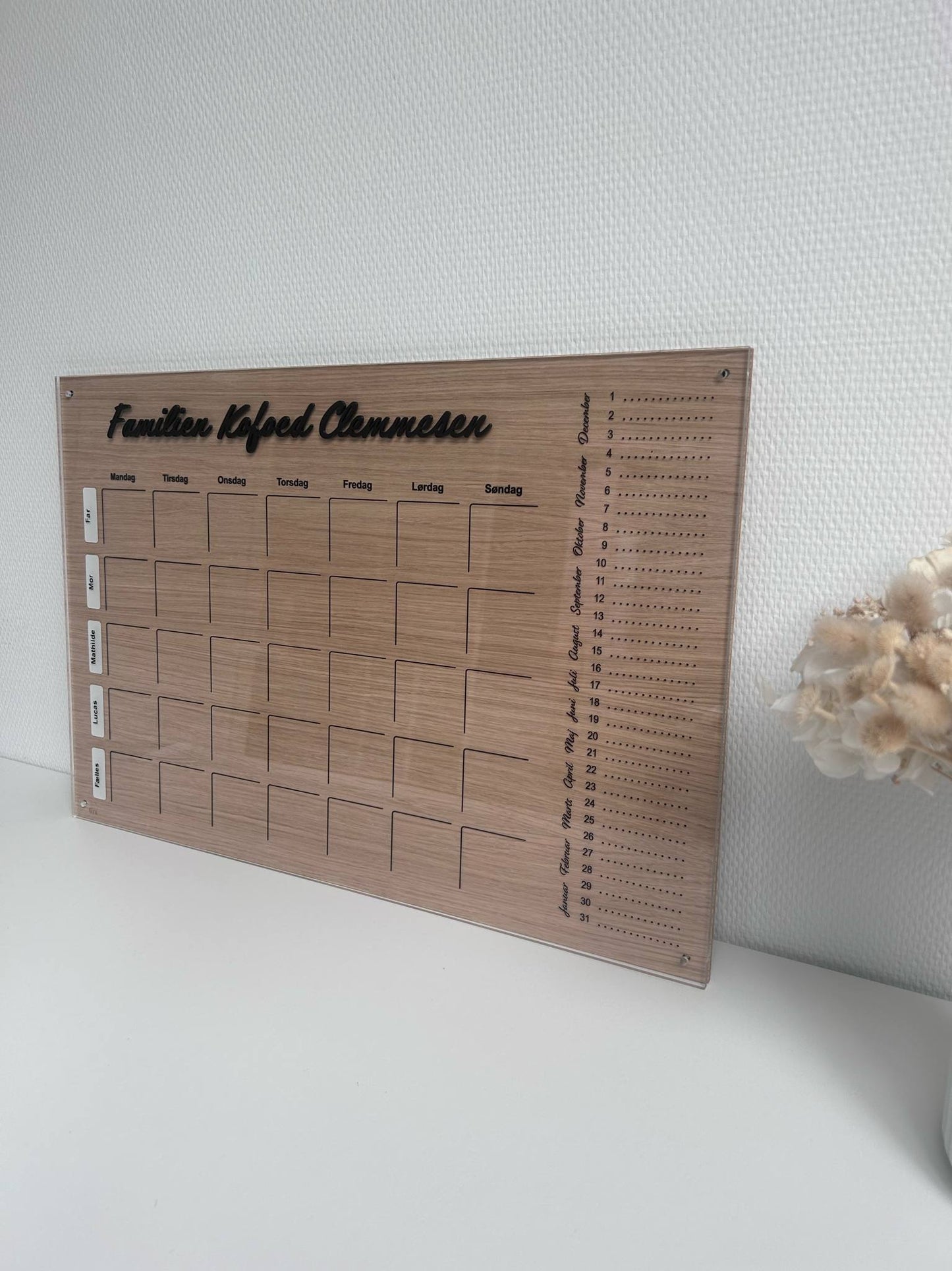 Familie kalender Egetræ