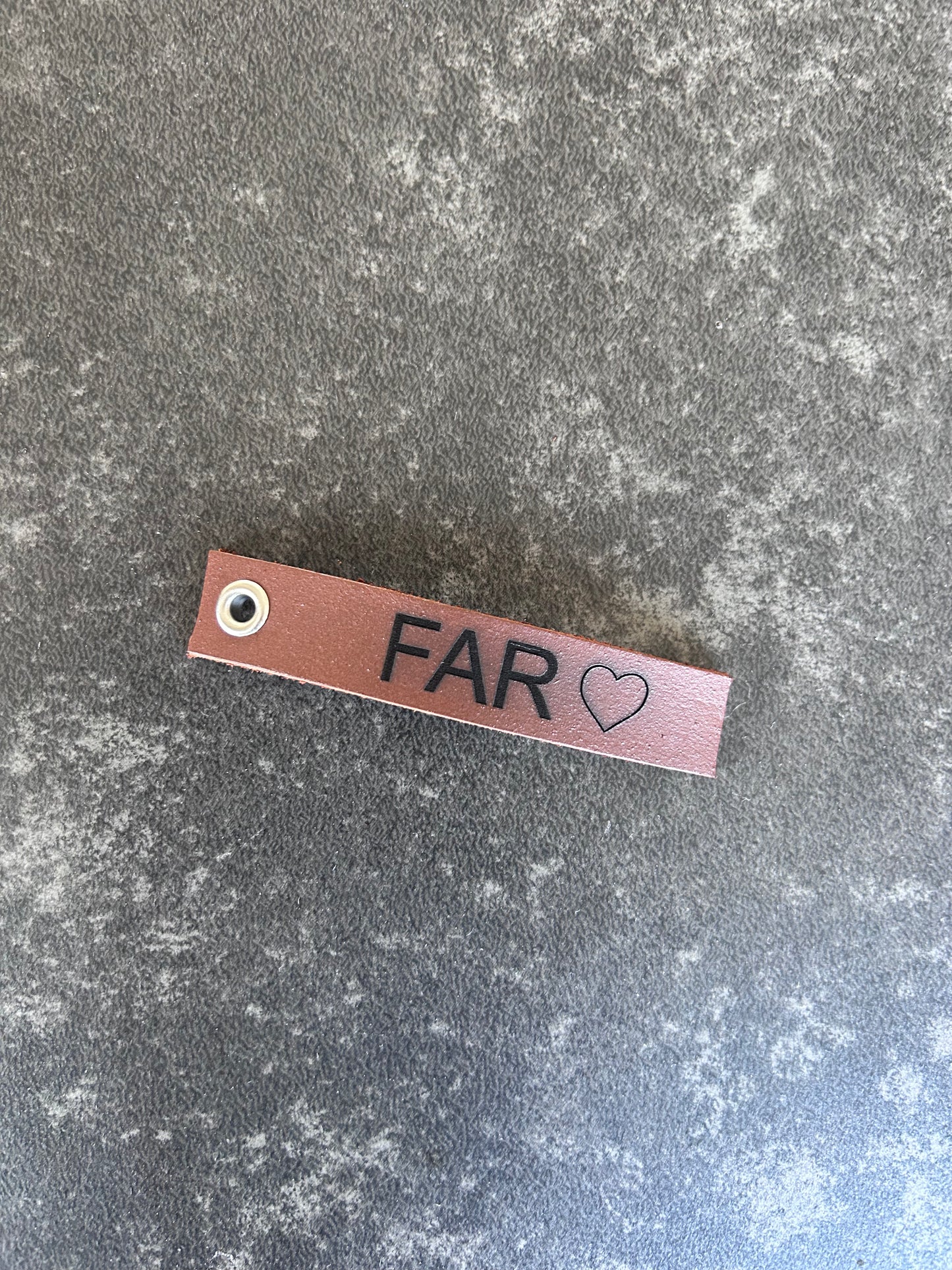 Fars dag nøglering med tekst