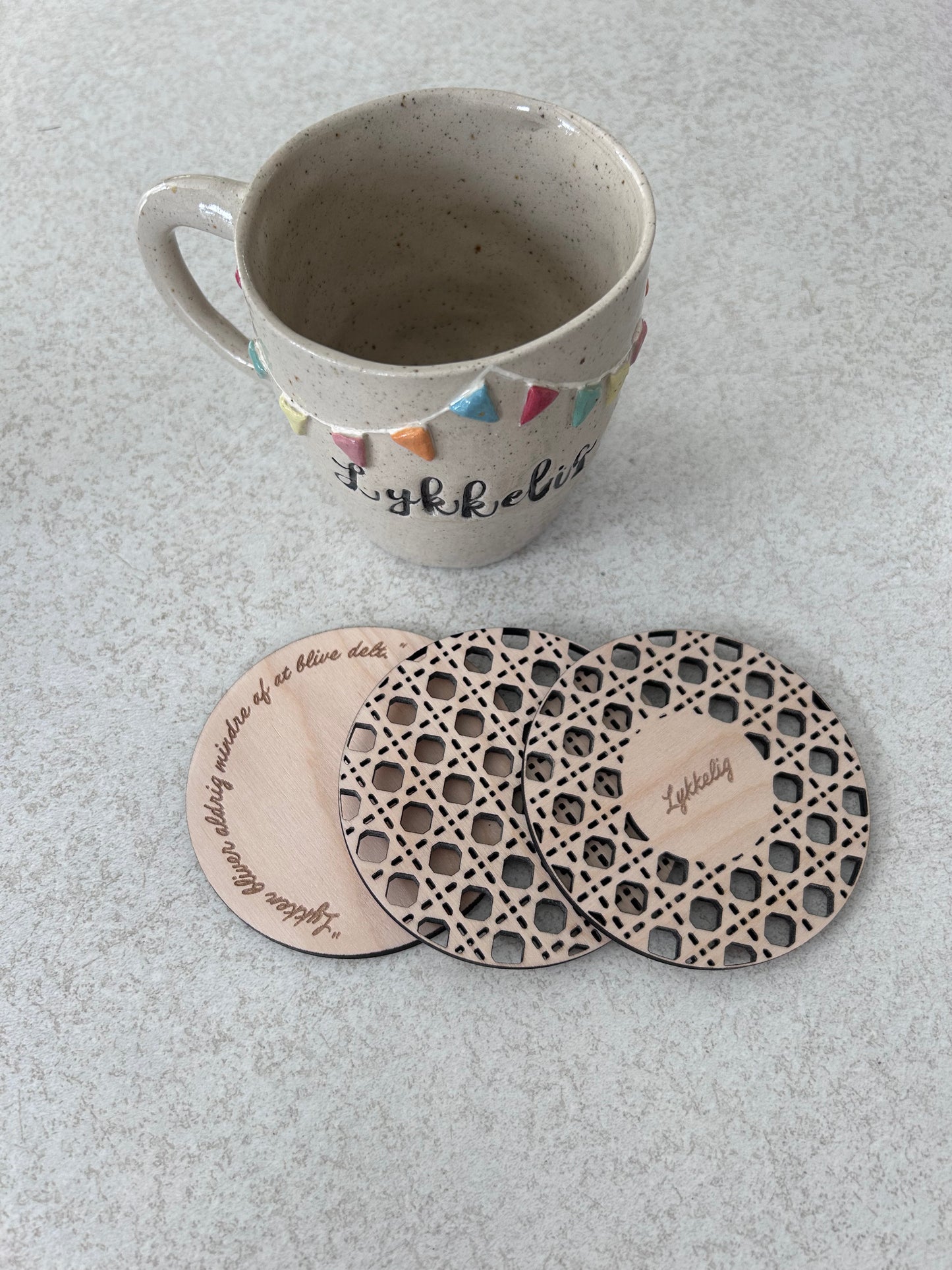 Runde bordskånere til glas