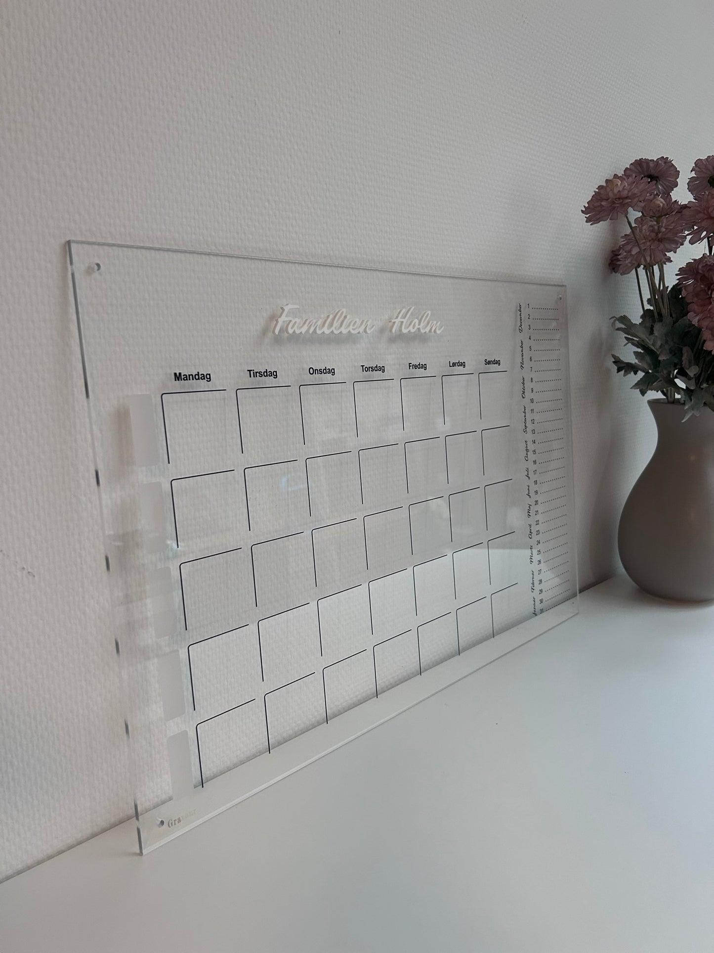 Familie kalender akryl