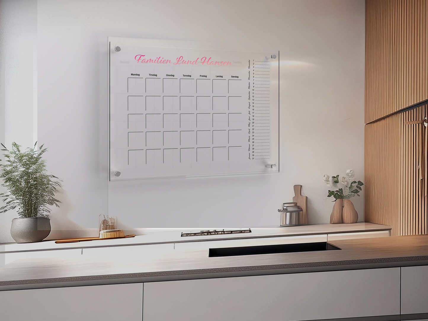 Familie kalender akryl