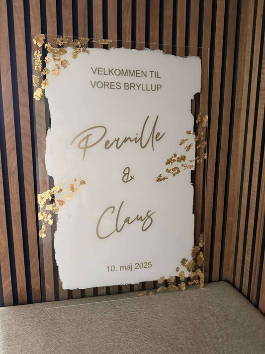 Velkomstskilt akryl luksus