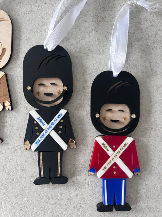 Juleophæng garder i akryl, tak for at passe på mig -