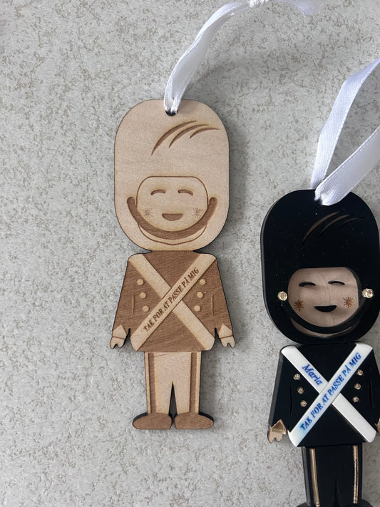 Træ Juleophæng garder, tak for at passe på mig