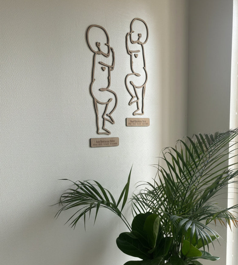 Fødselstavle 1:1 i træ