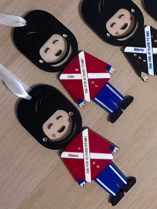 Juleophæng garder i akryl, tak for at passe på mig -