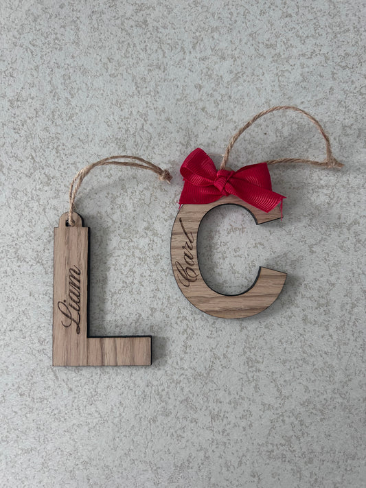Personlig Juleophæng bogstav