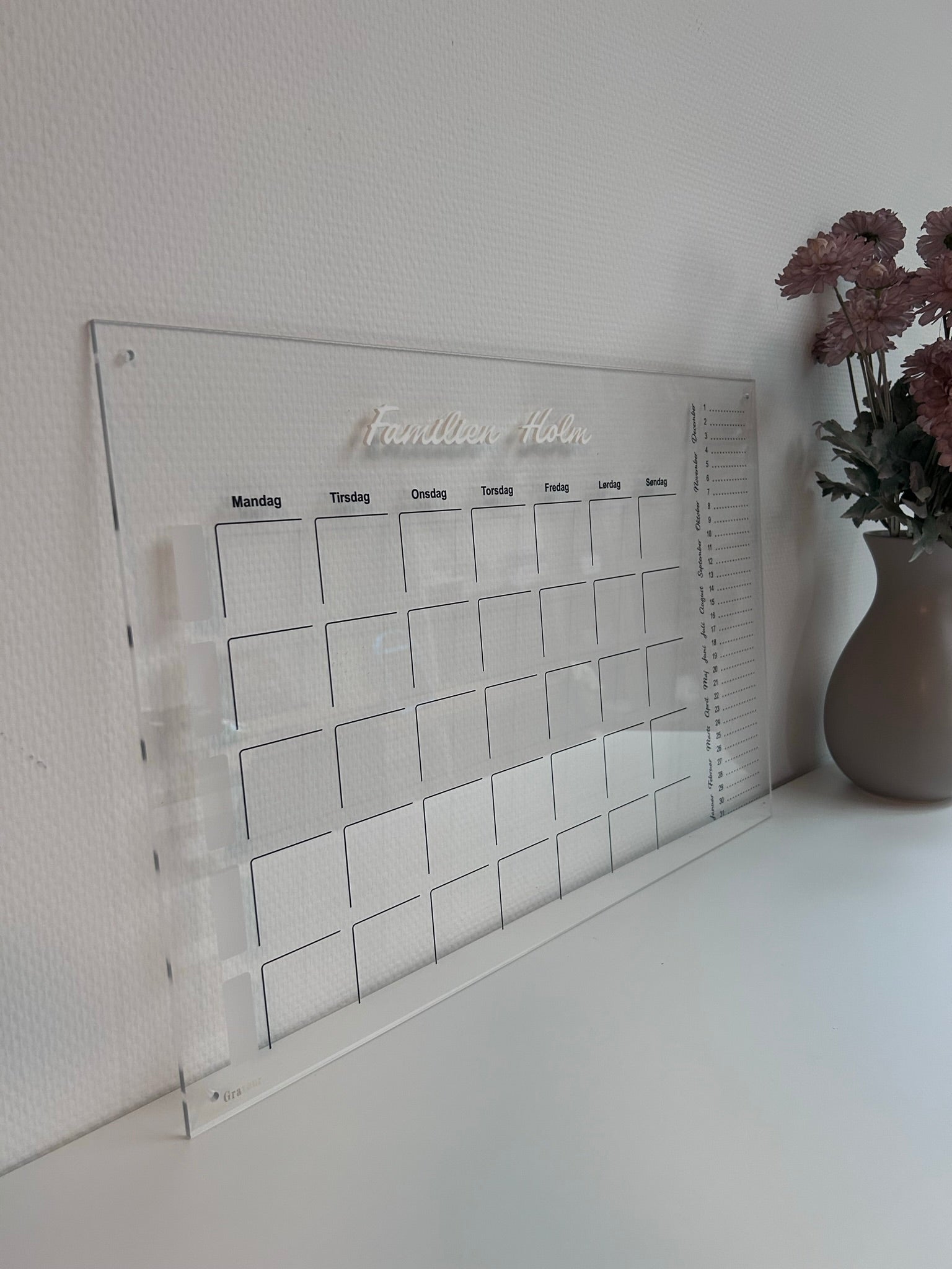 Familie kalender akryl