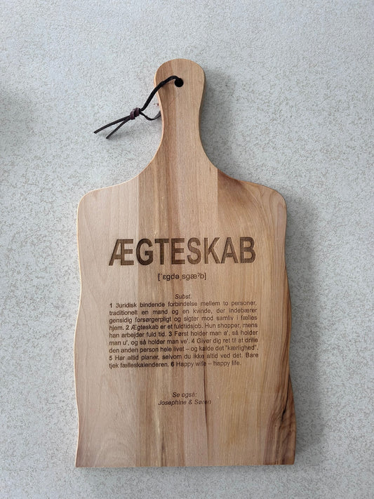 Skærebræt Ægteskab citat