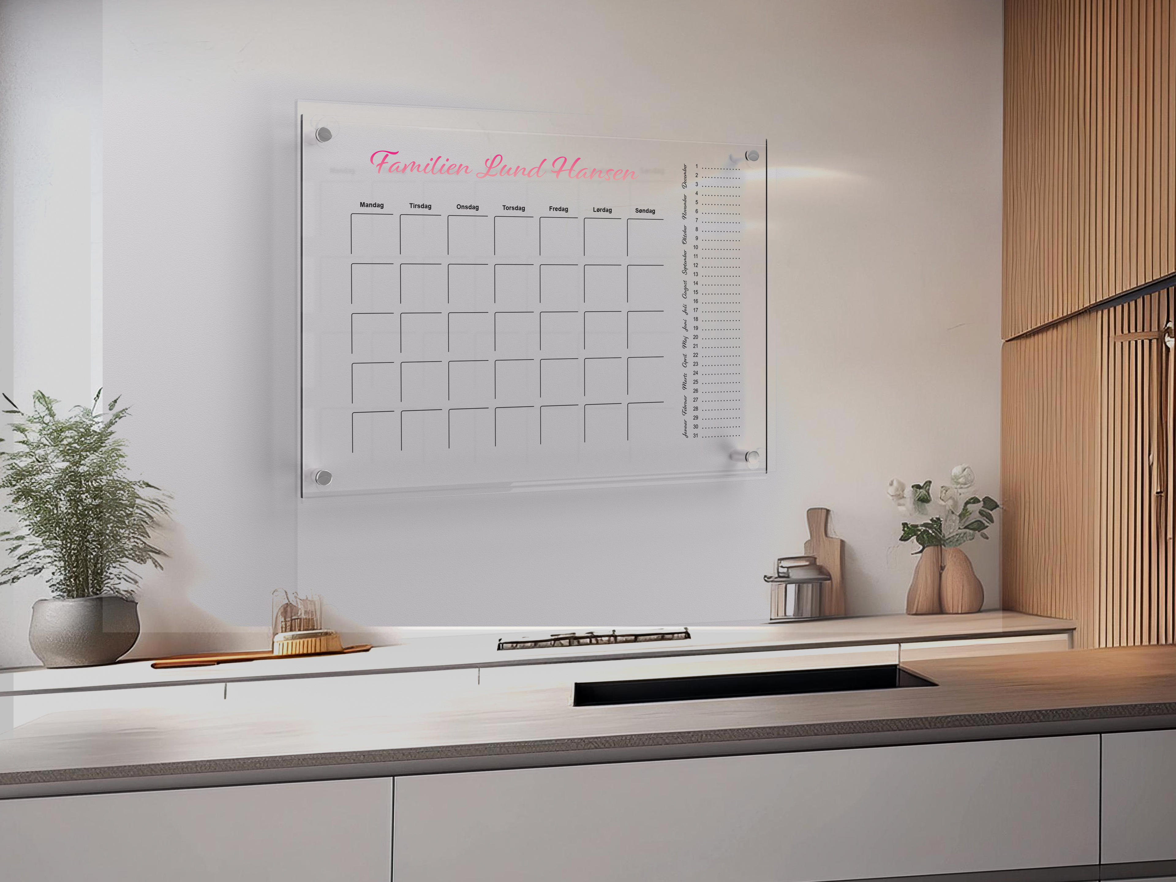 Familie kalender akryl