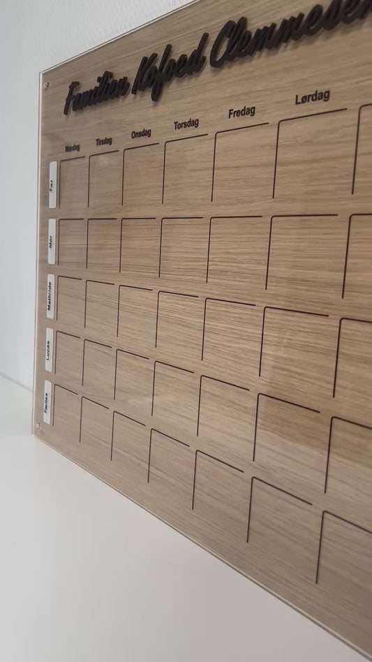 Familie kalender Egetræ